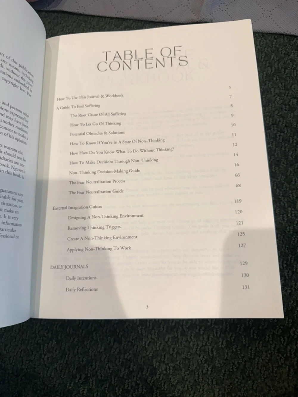 Healing Anxiety & Overthinking Journal & Workbook — White